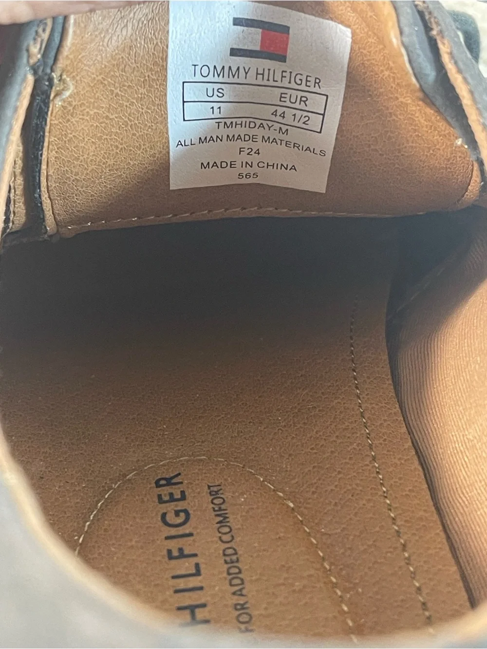 Tommy Hilfiger Hiday Men’s Oxford Dark Gray Casual Shoe Size 11. SKU#0420